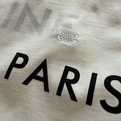 Celine SS26 Double Layered T-Shirt White Cotton 350462