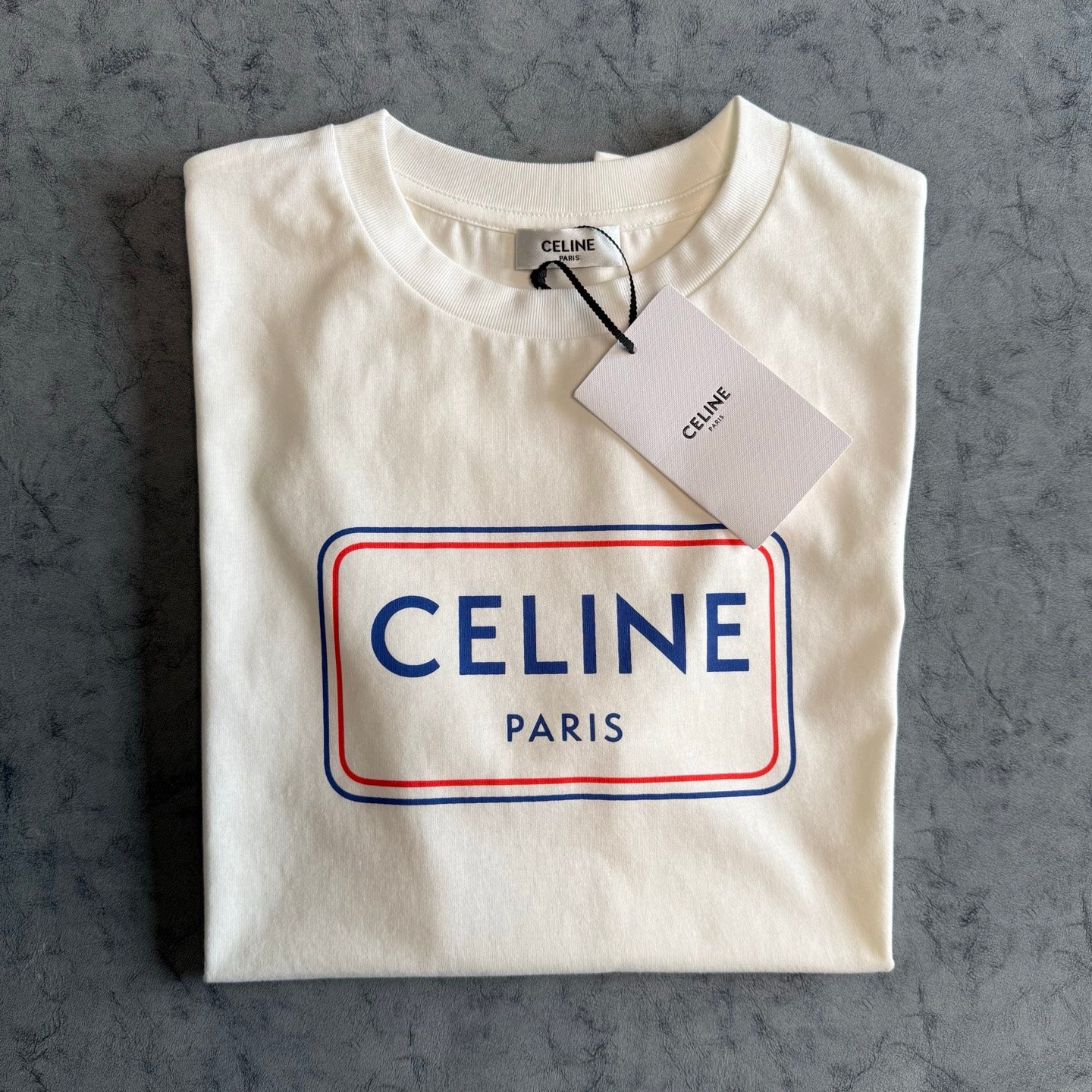 Celine SS26 Print Short-Sleeve Tee Cotton 350471