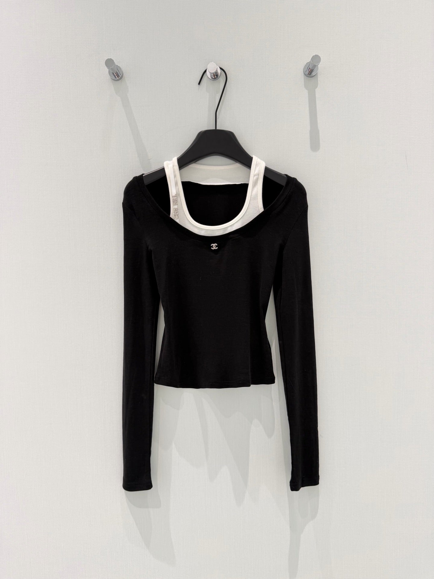 CC Layered Long Sleeve Tee Tencel Wool 351220
