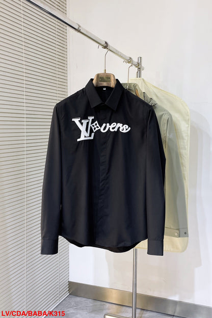LV SHIRT WHITE COTTON 239608