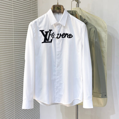 LV SHIRT WHITE COTTON 239608