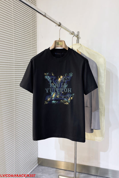 LV T-SHIRT WHITE MIX COLORFUL COTTON 239605