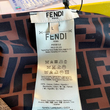 Fendi Swimsuits Pink Beige Cotton 180523