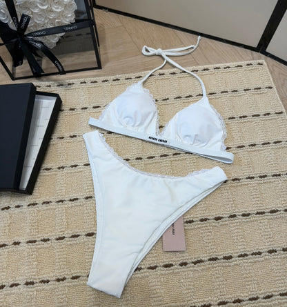 Miu Swimsuits White Cotton 180545