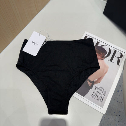 Celine Swimsuits Black Cotton 180529