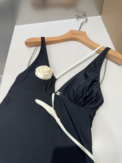 Chanel Swimsuits Black Cotton 180537
