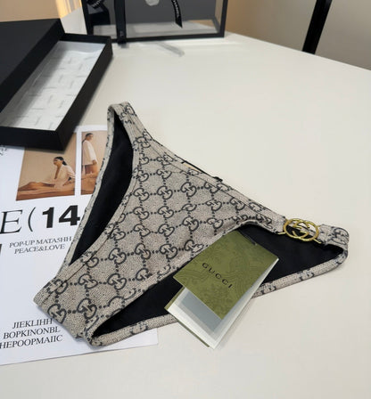 Gucci 26s Swimsuit Grey Cotton 185813