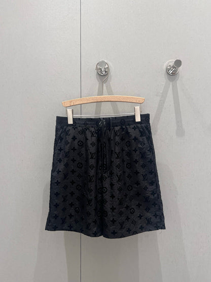 LV 25 Set Short Black Silk 214990