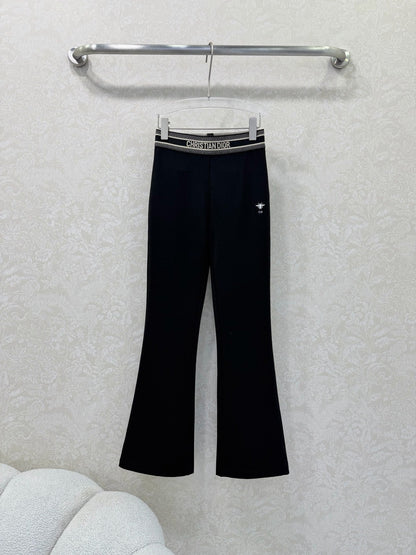 CD 26s Flared Trousers Black Nylon Rayon 352023