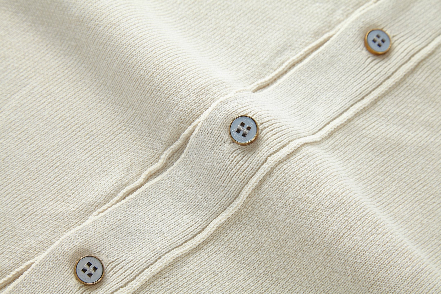 LV Embossed Safari Monogram T Shirt Beige Cotton Knit
