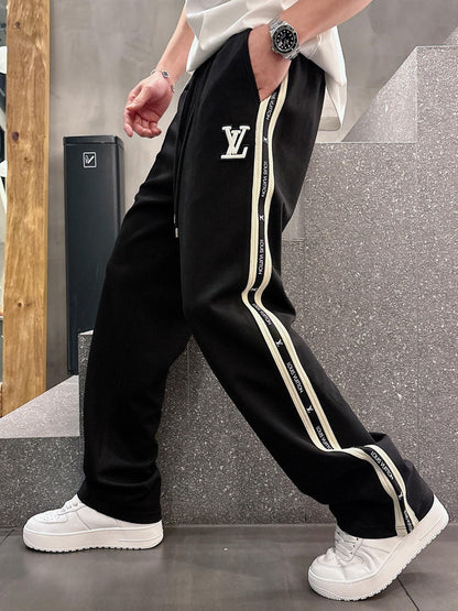 LV SWEATPANTS BLACK COTTON 239584