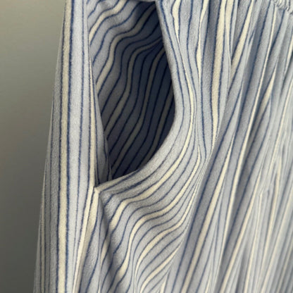 Balenciaga 25 Set Blue Striped Cotton 0047