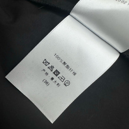 CD SS26 Broadcloth Long Stand Collar Shirt Black Polyester 351872