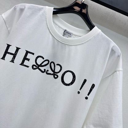 Loewe Printed T-shirt White Cotton-blend Jersey 341849