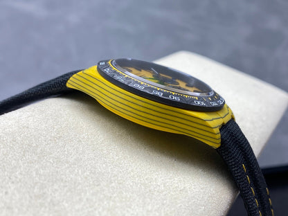 ROLEX Daytona 40mm Yellow Black Fiber Woven