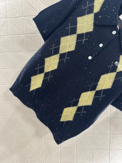 MIUMIU SHORT-SLEEVE KNIT TOP STYLE 22