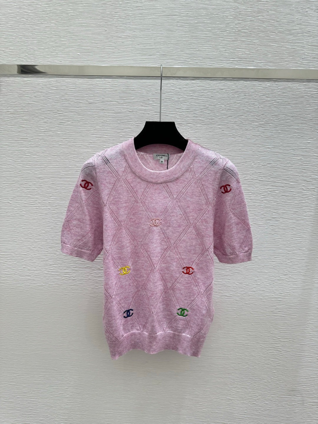 Chanel 2026 Round Neck Knitted Short Sleeve Wool 132741