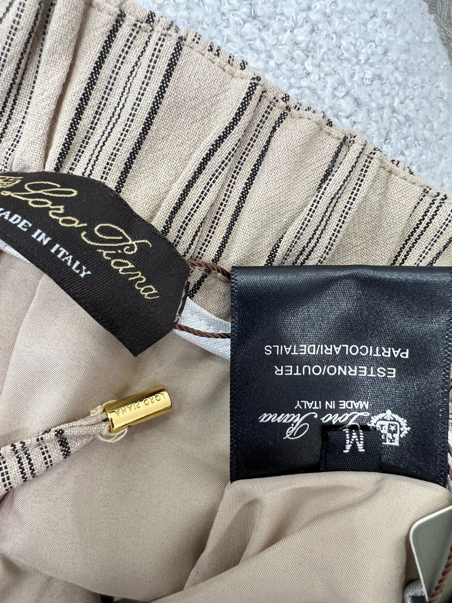 RALPH LAUREN STRIPED LINEN SHORTS 269163