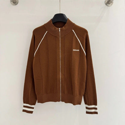 MIUMIU ZIP-UP KNIT SWEATER STYLE 62