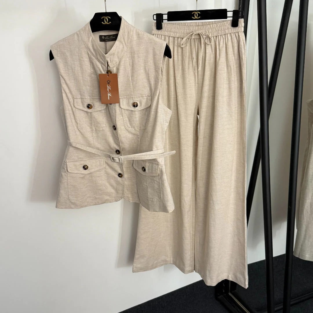 LP RELAXED-FIT TOP AND PANTS SET STYLE 186