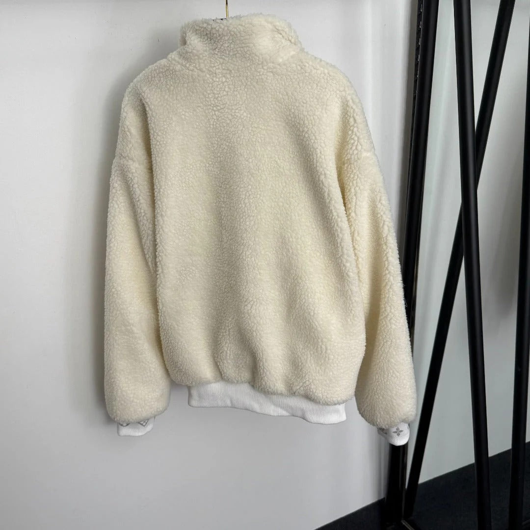 LV 25S STAND-COLLAR JACKET WITH SHEARLING LINING 0157