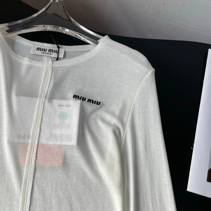 MIUMIU LONG-SLEEVE T-SHIRT STYLE 48