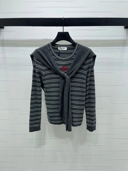 MIUMIU COWL NECK KNITTED SWEATER STYLE 480