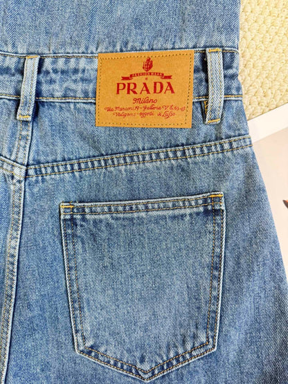 PRADA DENIM SHORT OVERALLS STYLE 188