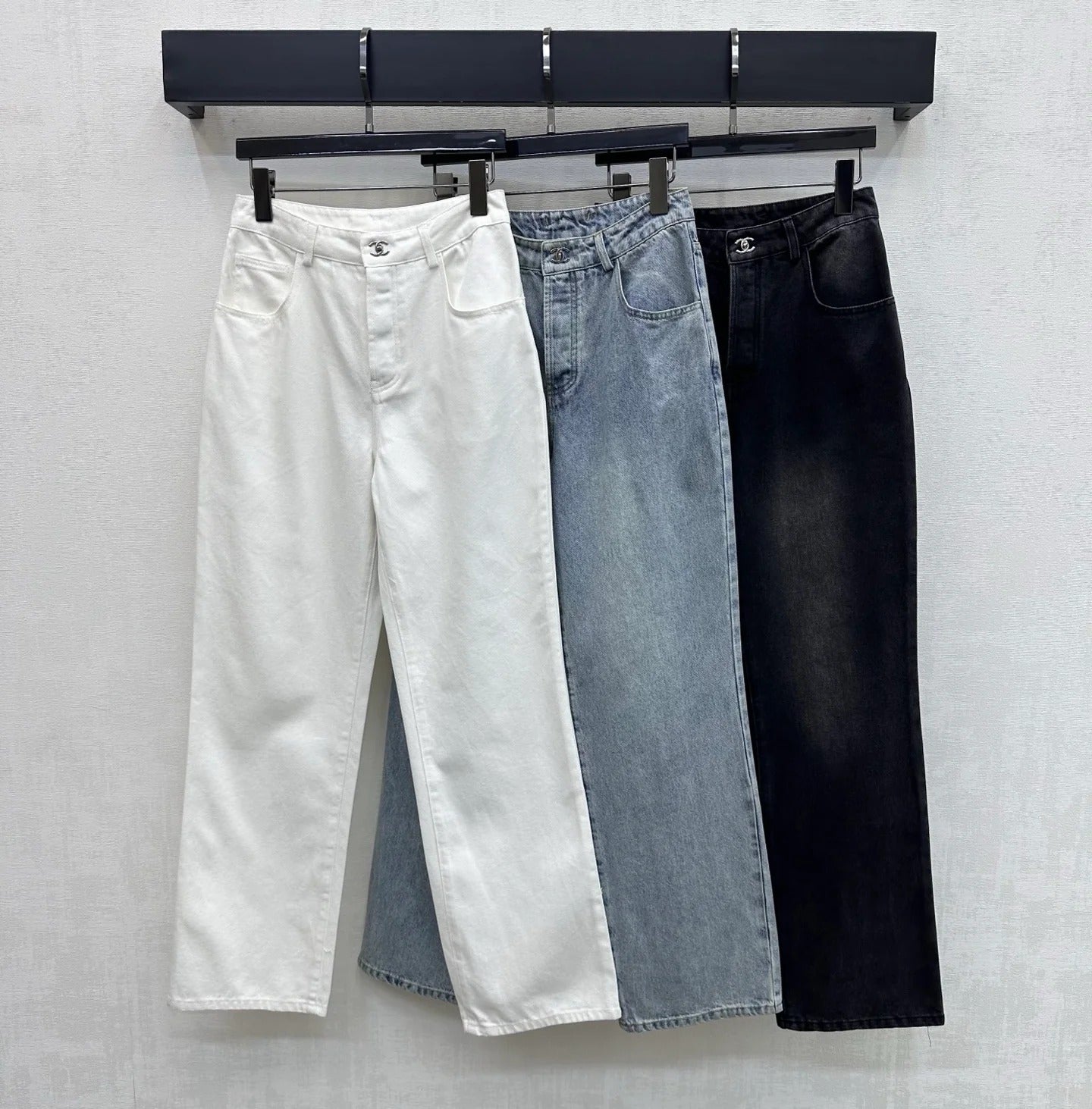 Chanel 2026 Jeans With Silver Buckle