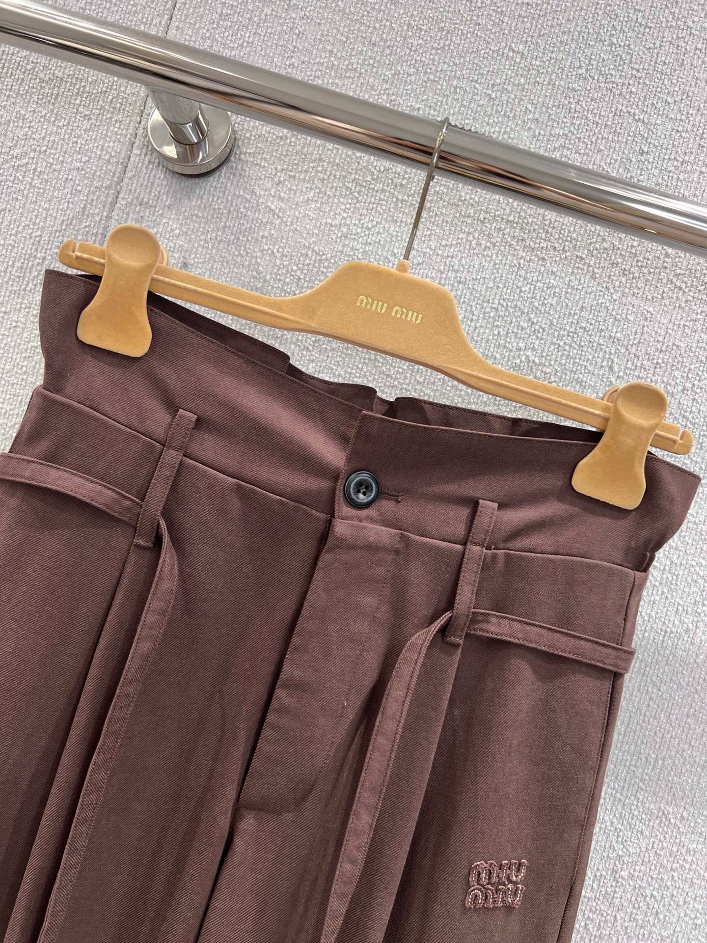 MIUMIU DRAWSTRING TROUSERS STYLE 7