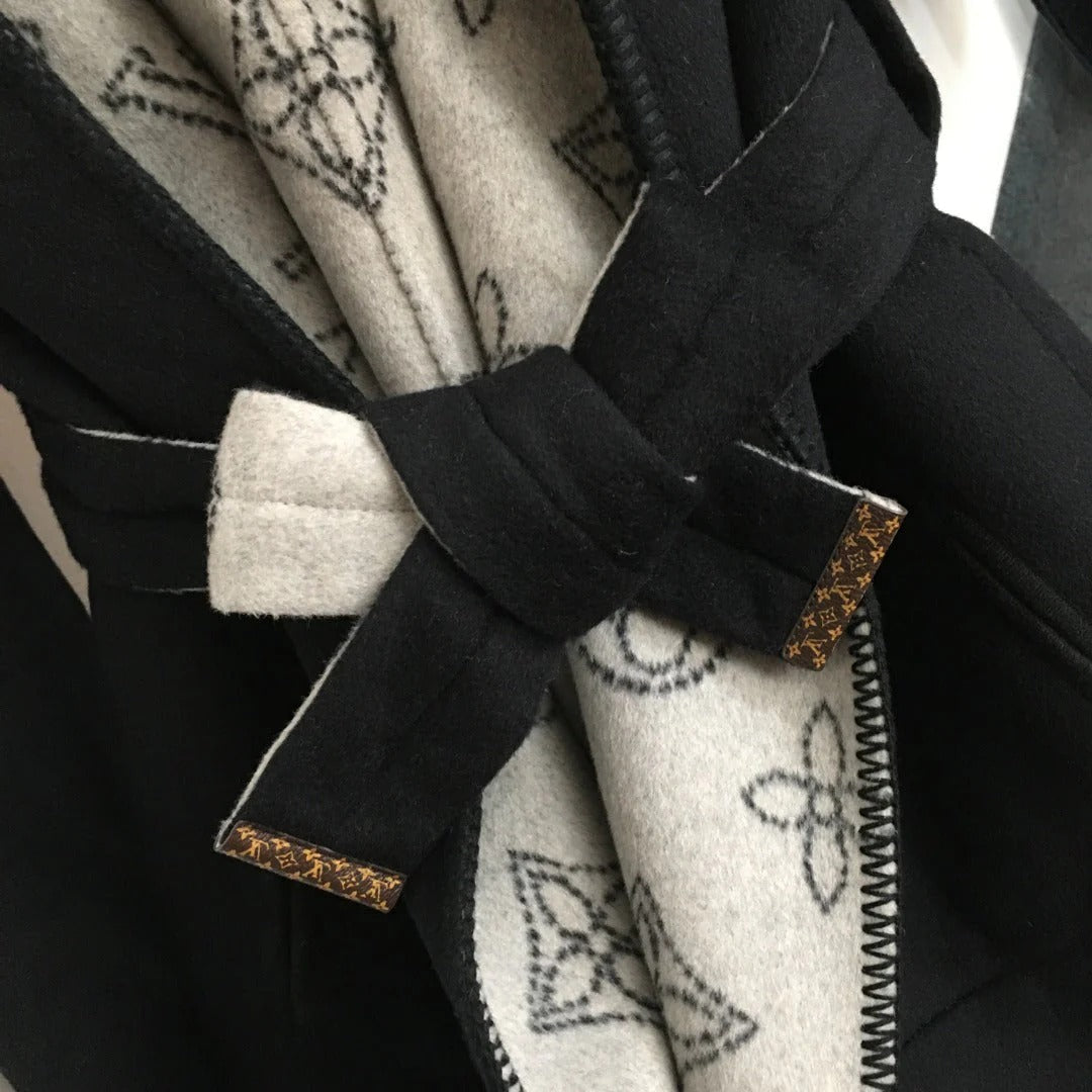 LV 25S BELTED WOOL COAT 0144