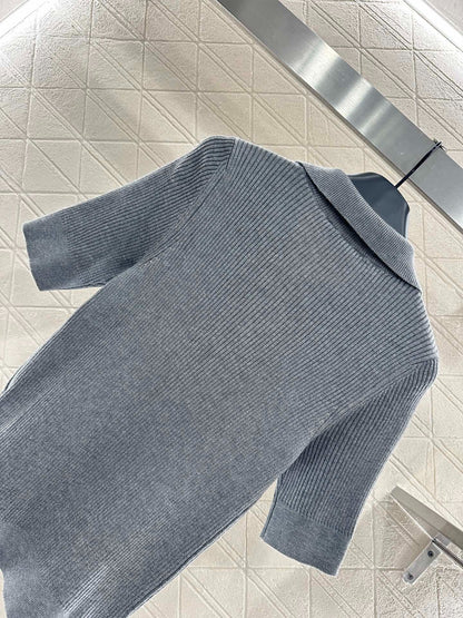 MIUMIU SHORT-SLEEVE KNIT POLO SHIRT STYLE 99