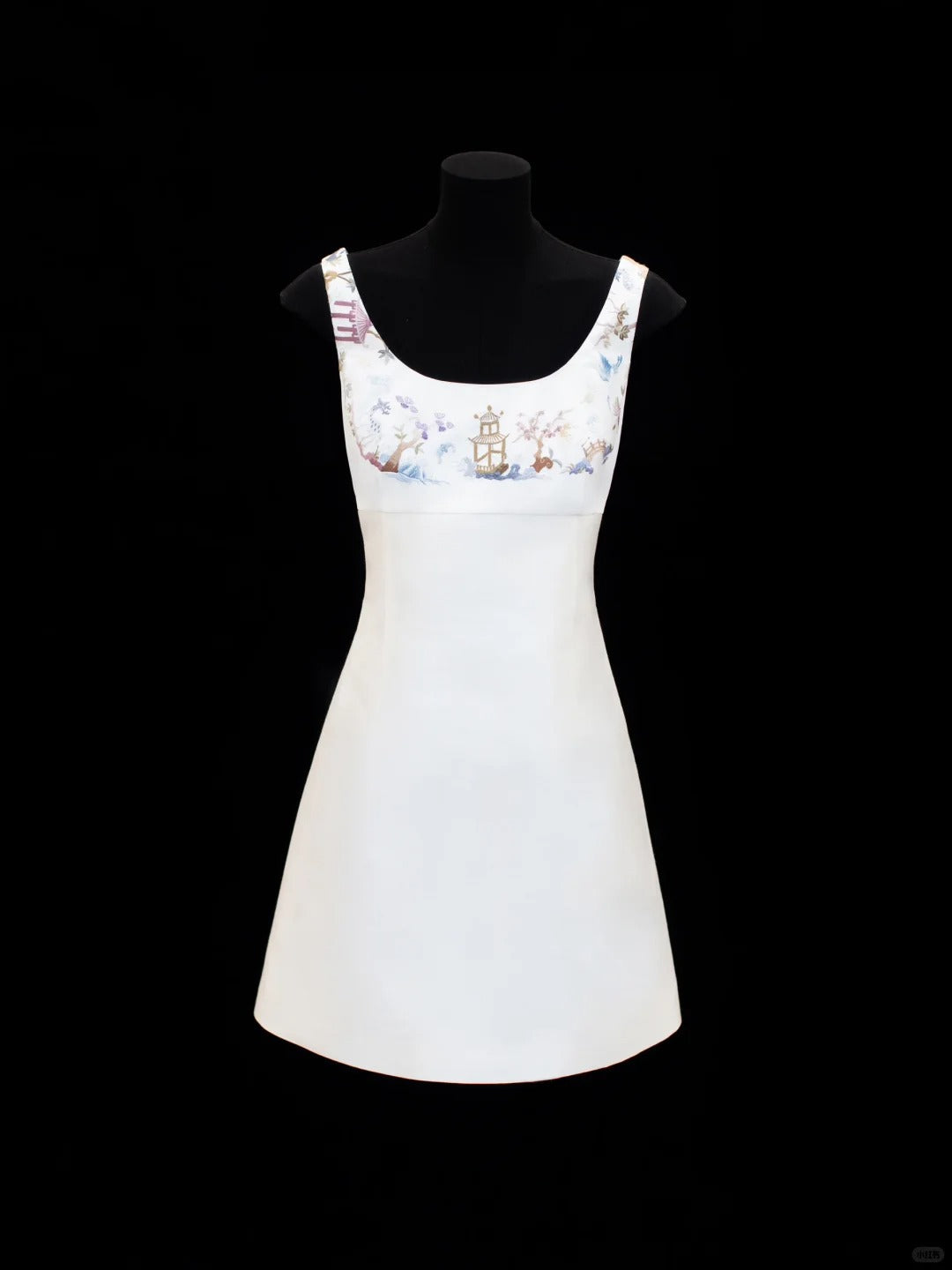formaldressy-White exquisite and elegant fairy girl short satin homecoming dress birthday dress gh5373