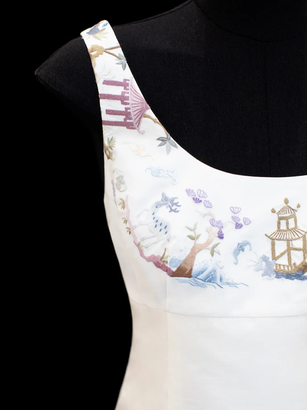 formaldressy-White exquisite and elegant fairy girl short satin homecoming dress birthday dress gh5373