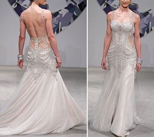 formaldressy--Ivory white wedding dress exquisite beaded long open back tulle prom dress wedding dress gh5468