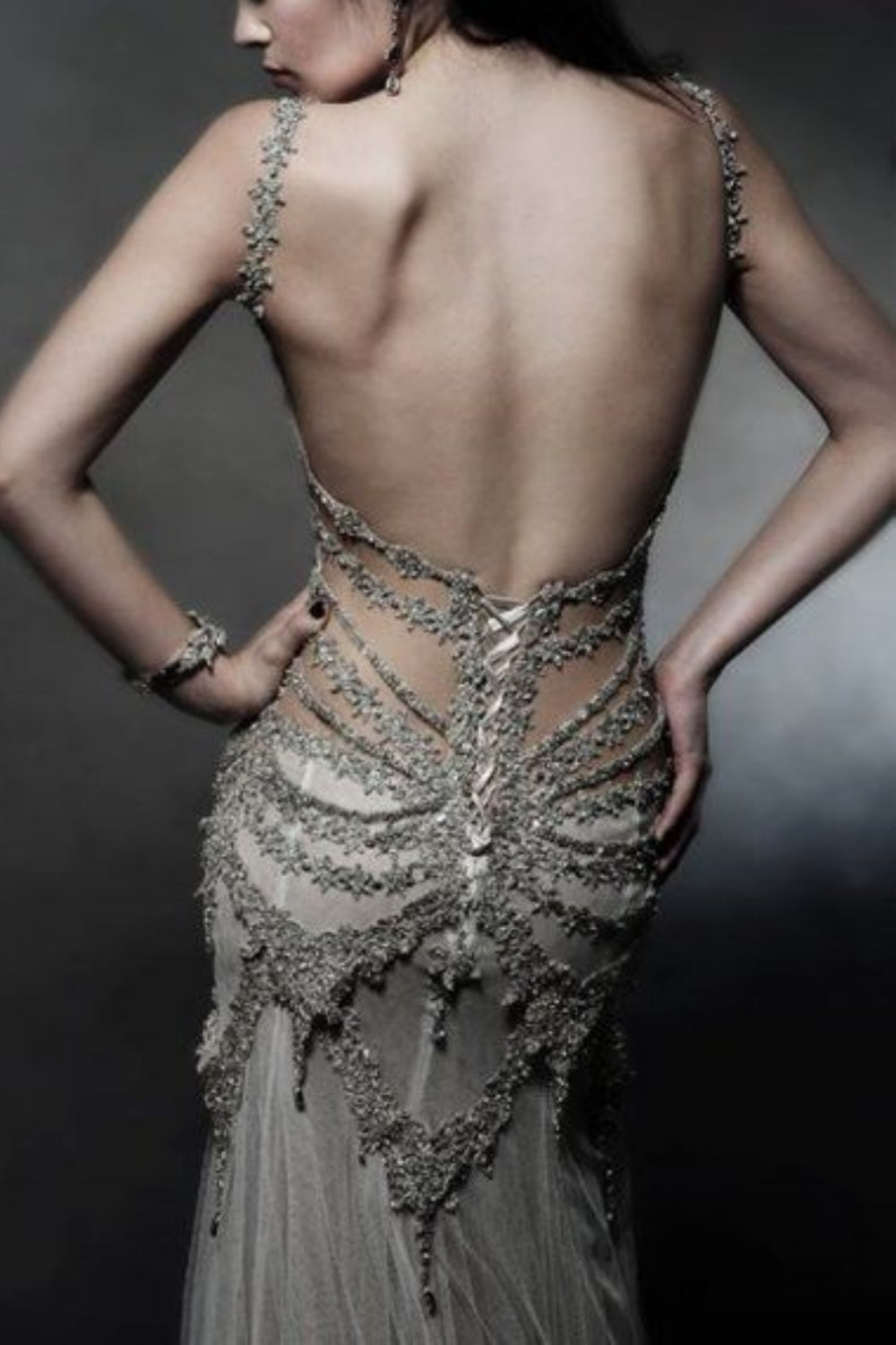 formaldressy--Ivory white wedding dress exquisite beaded long open back tulle prom dress wedding dress gh5468