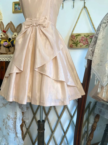 formaldressy-Pink satin vintage short homecoming dress birthday dress birthday dress gh5213