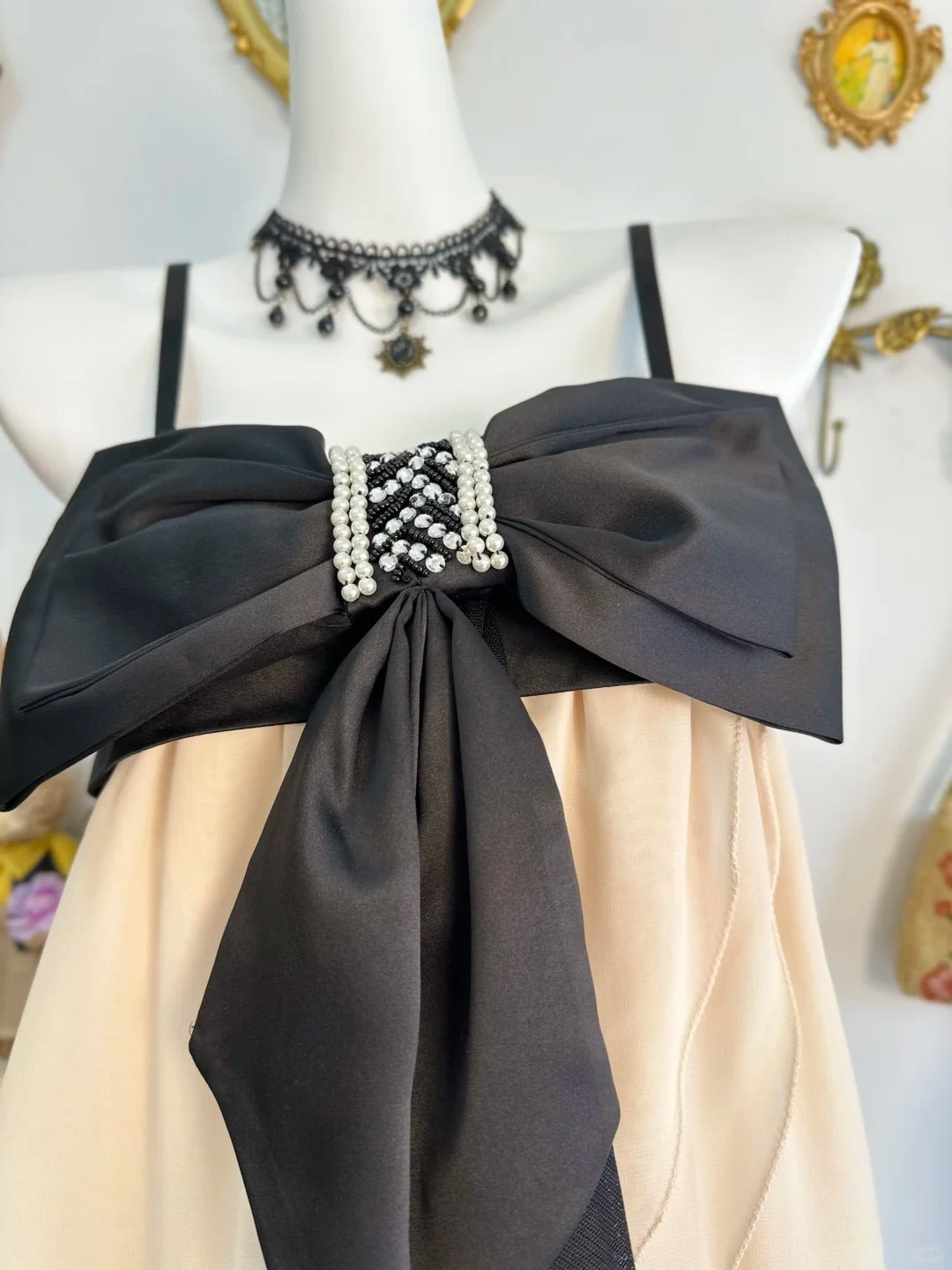 formaldressy-Pink bow vintage short chiffon homecoming dress birthday dress gh5220