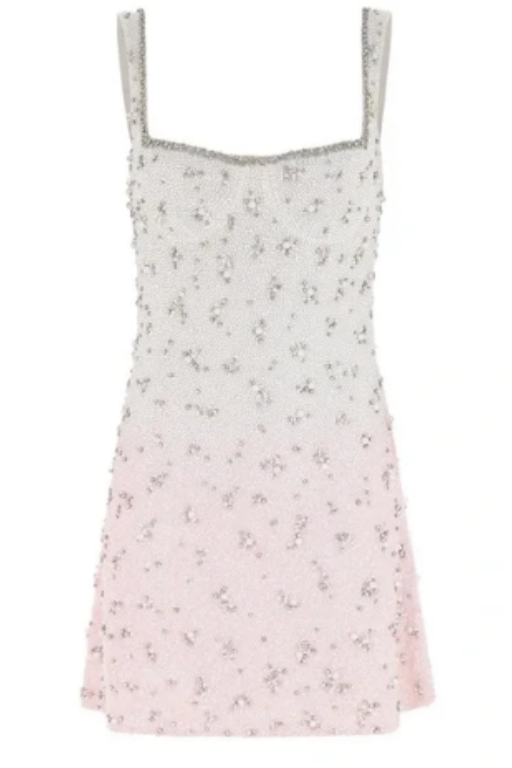 formaldressy--White And Pink Gradient Exquisite Beaded Short Homecoming Dress gh5639